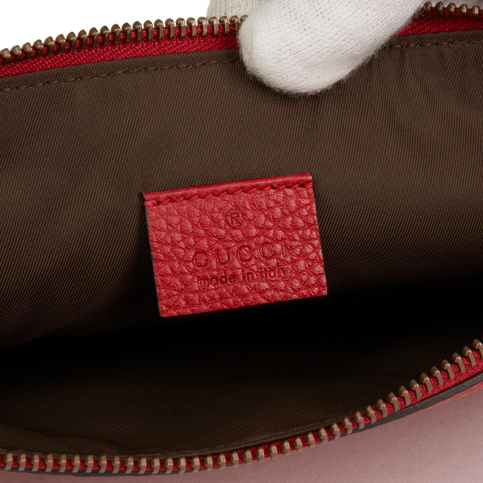 2018 Gucci - Pochette 'Blind For Love' en cuir de veau rouge 3