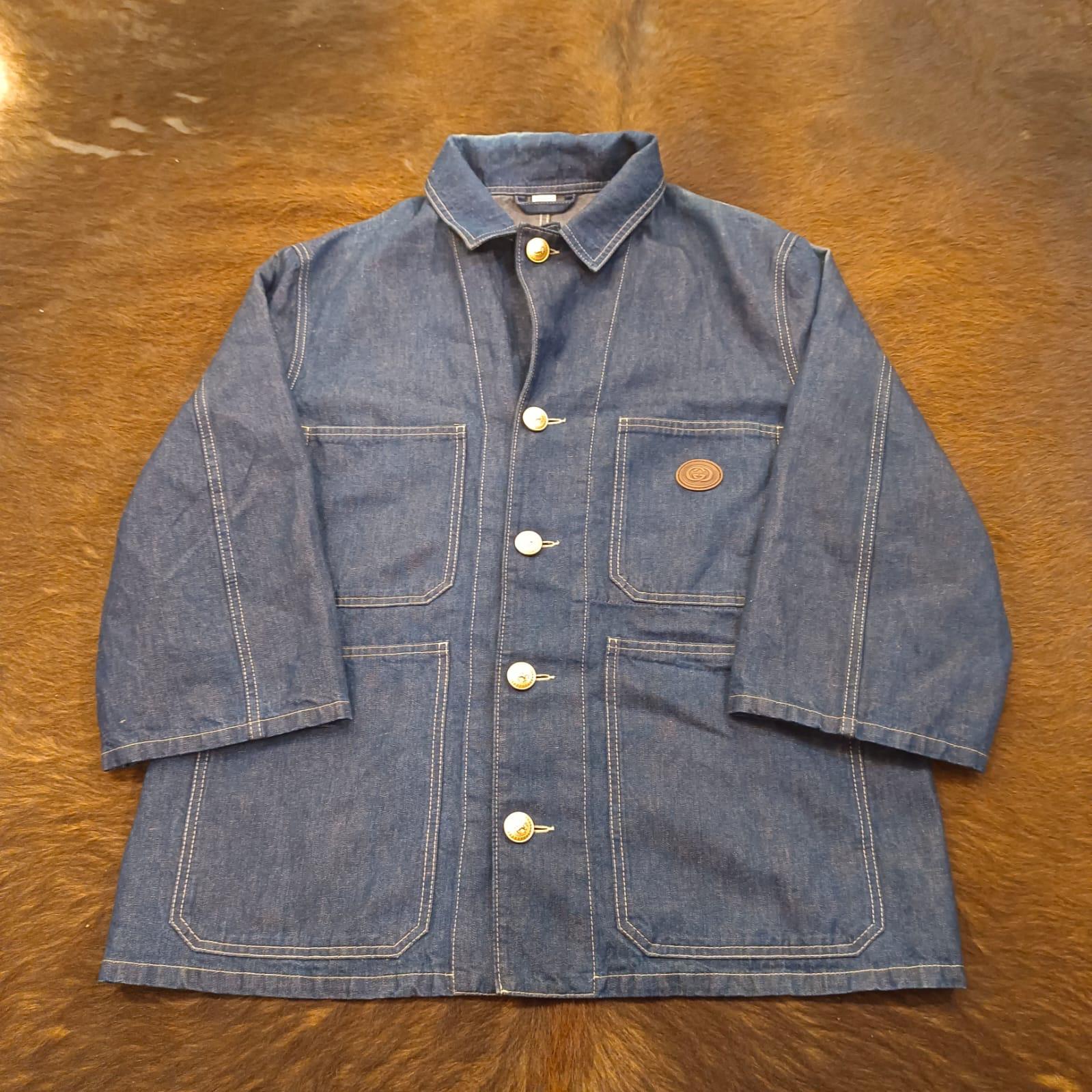 2018 Gucci Stonewashed Denim Jacket For Sale 1