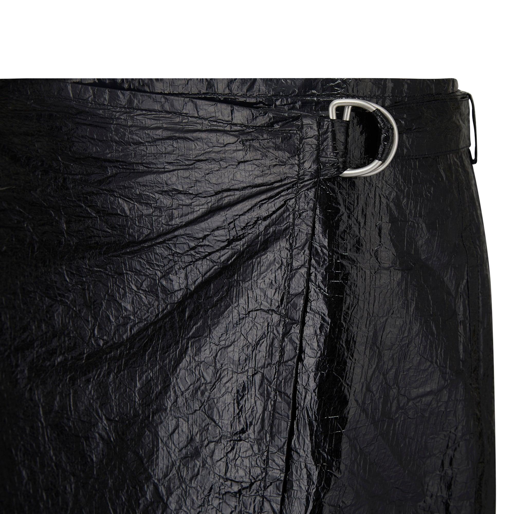 2018 Helmut Lang Falda Envolvente Textura Polietileno Mylar en Excelente estado para la venta en London, GB
