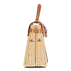 2018  Hermès Barenia Leather & Wicker Kelly 35cm Picnic