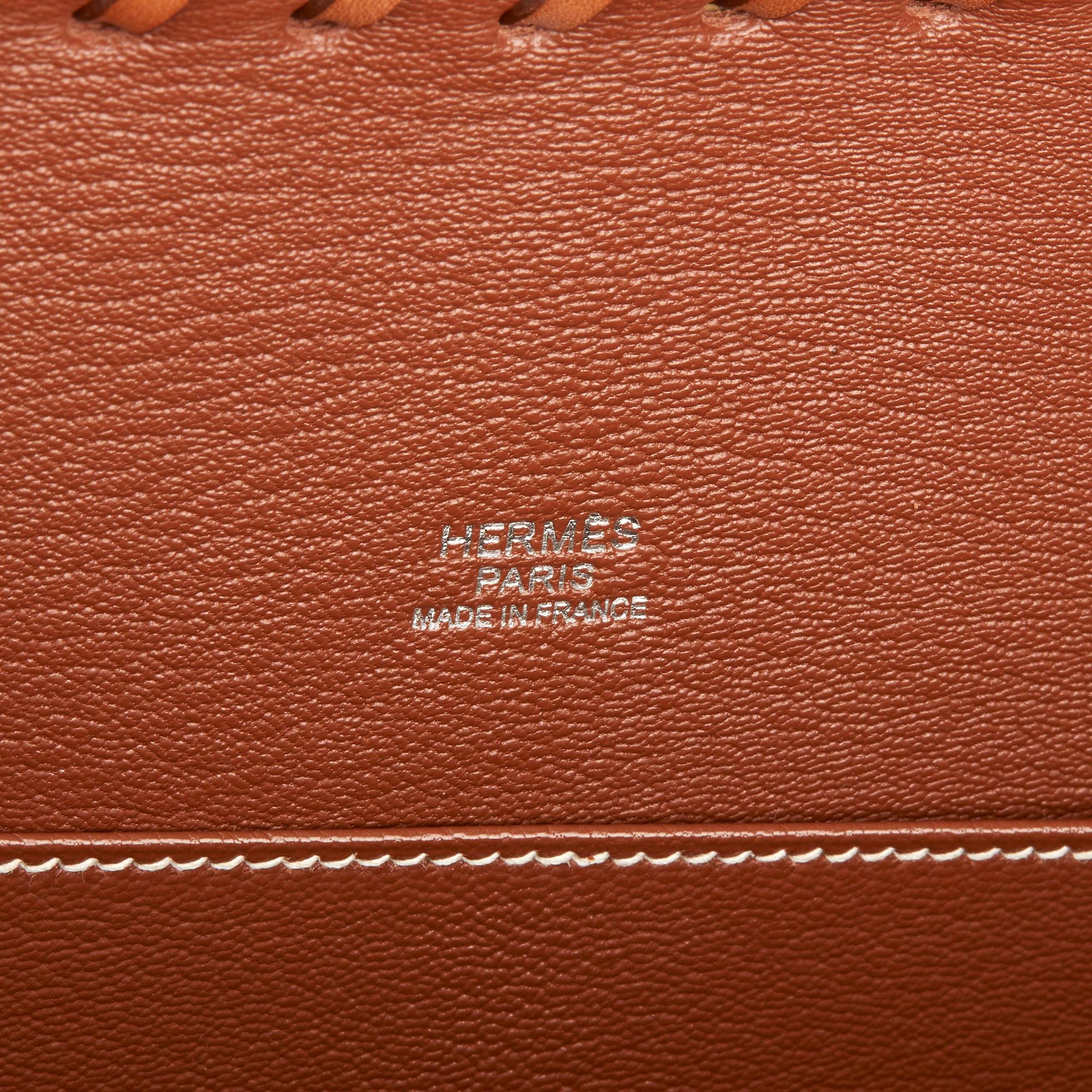 2018 Hermès Barenia Leather & Wicker Kelly 35cm Picnic 2