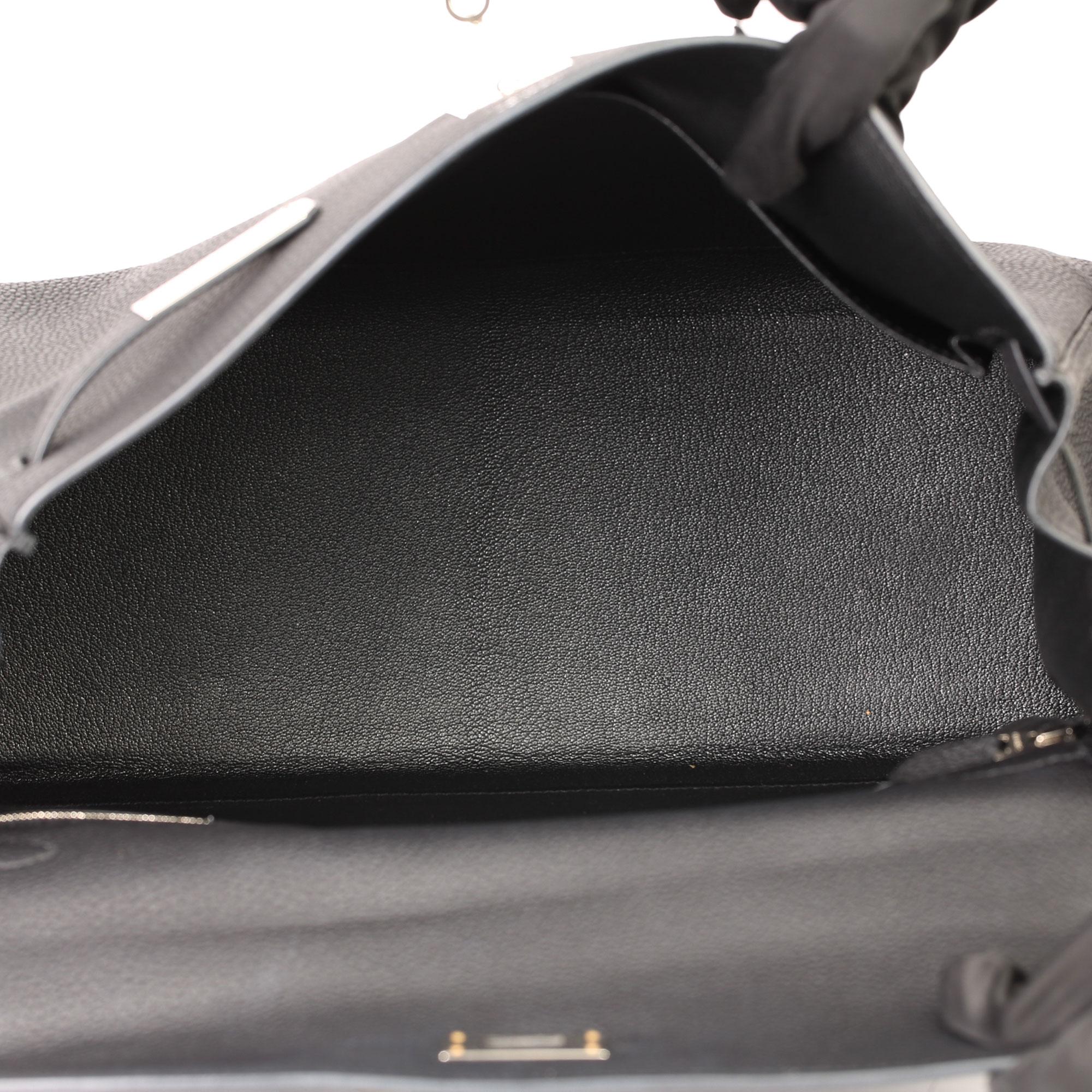 2018 Hermès Black Togo Leather Kelly 35cm Retourne 6