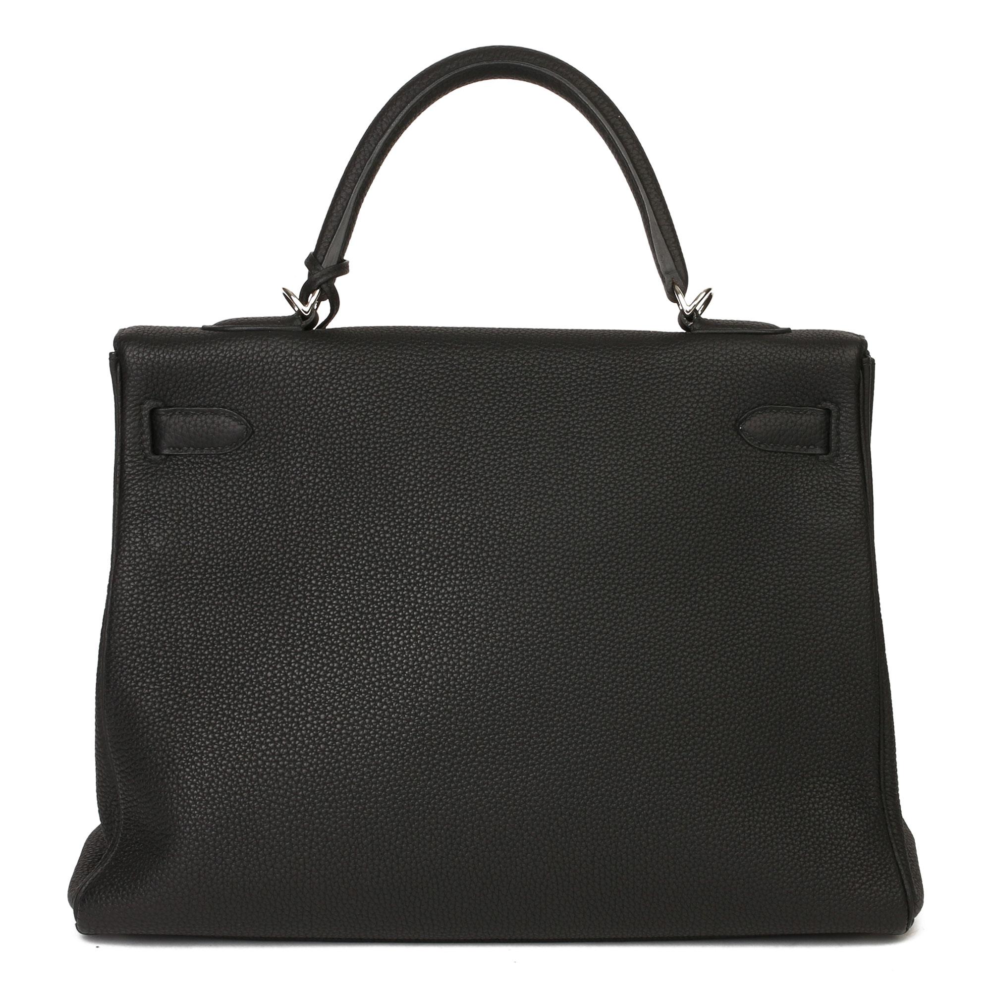 2018 Hermès Black Togo Leather Kelly 35cm Retourne 1
