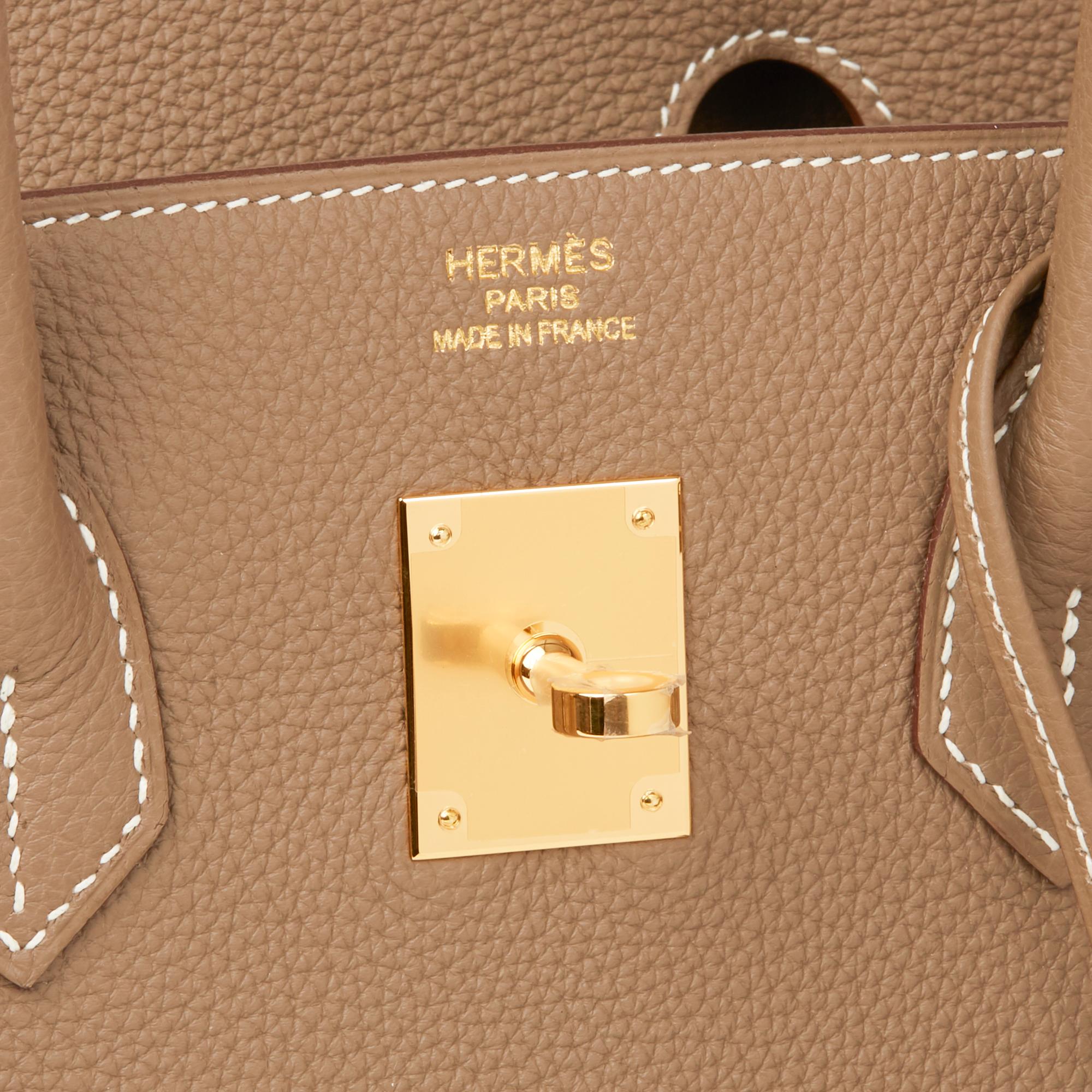 2018 Hermès Etoupe Togo Leather Birkin 35cm 2