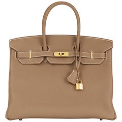 2018 Hermès Etoupe Togo Leather Birkin 35cm