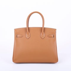 2018 Hermès Gold Epsom Retourne Birkin 30 GHW