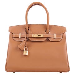2018 Hermès Gold Epsom Retourne Birkin 30 GHW