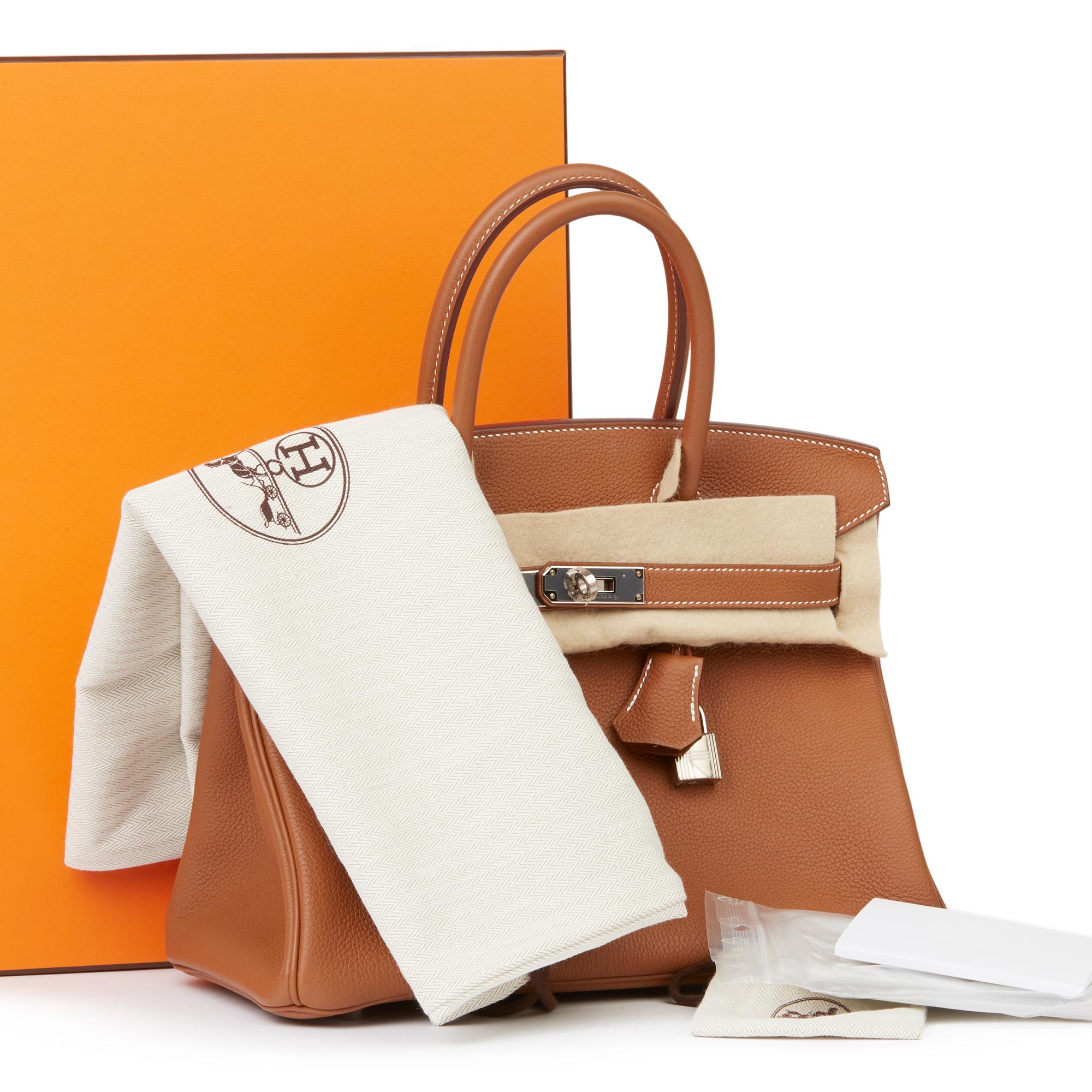 2018 Hermès Gold Togo Leather Birkin 30cm 5