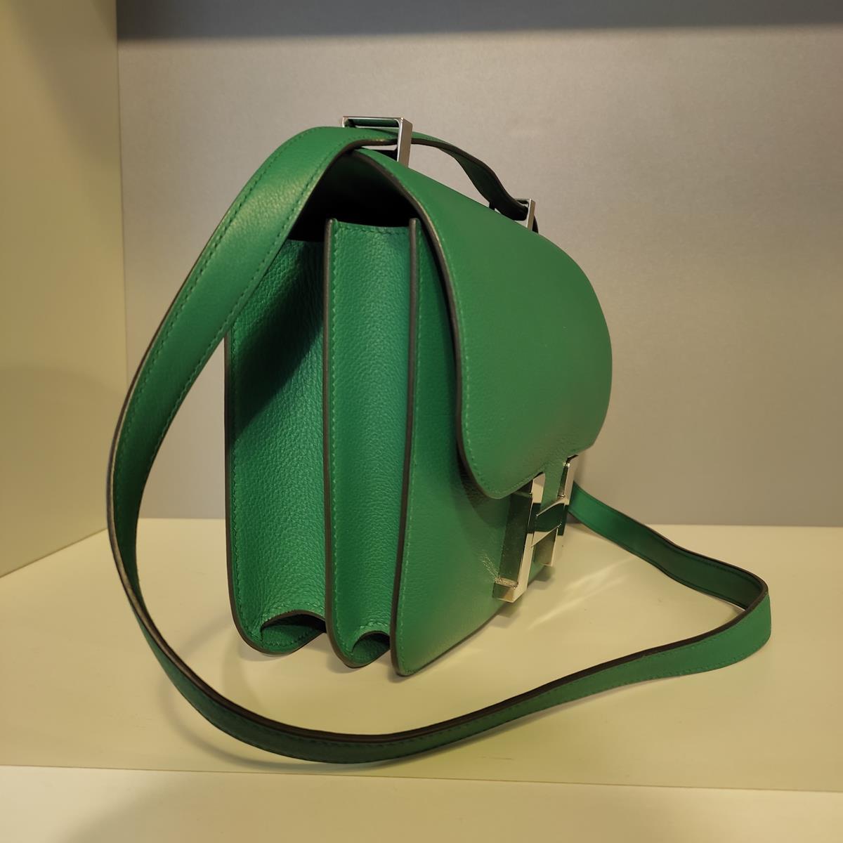 hermes constance bag green