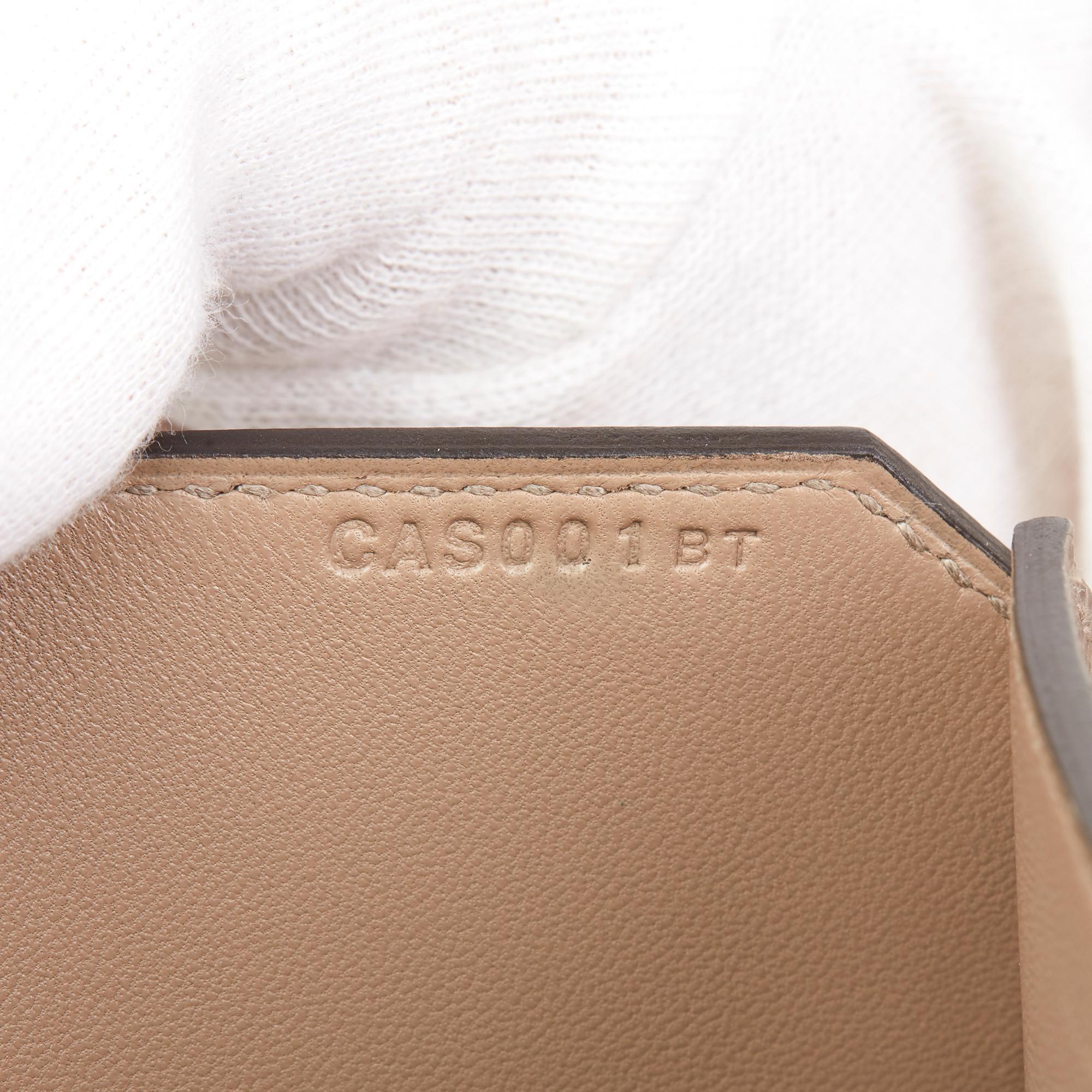 2018 Hermès Gris Asphalte Epsom Leather Pochette Baton De Craie 3
