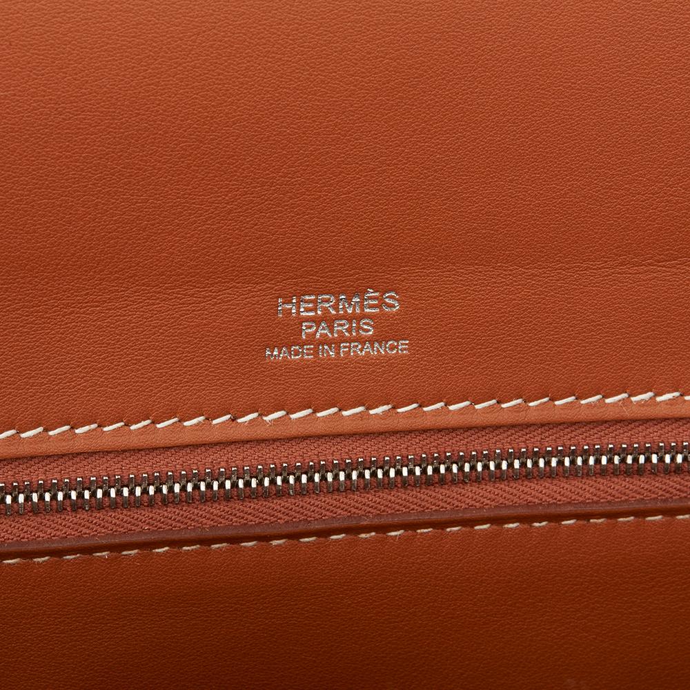 Women's or Men's 2018 Hermès Veau Barenia & Barenia Faubourg Leather 24/24 35cm