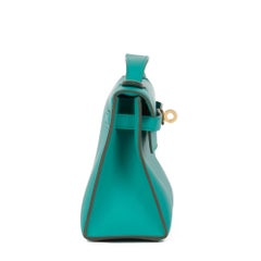 2018 Hermès Vert Verone Swift Leather Kelly Pochette