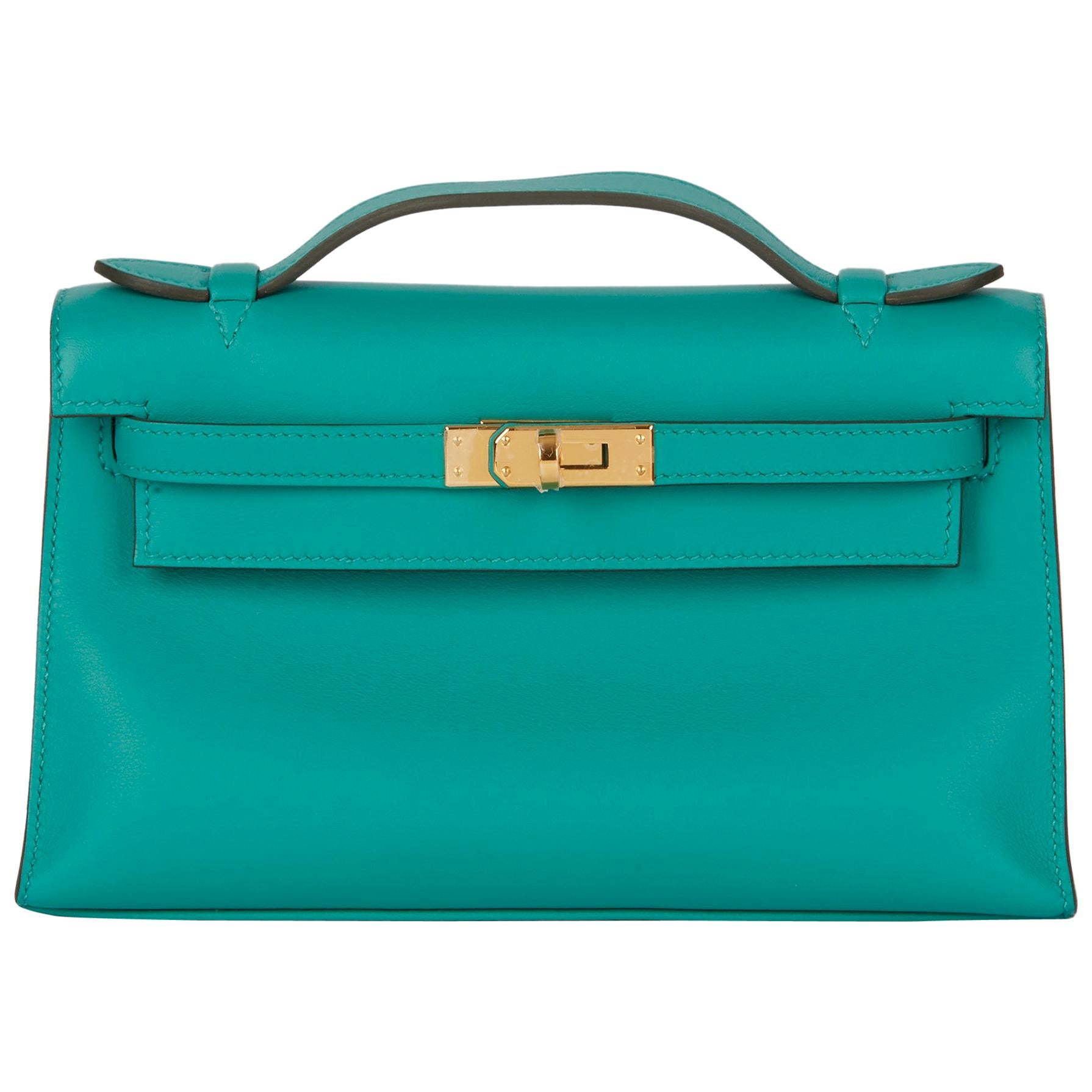 Hermes Kelly Pochette Swift at 1stDibs  hermes kelly pochette swift bleu  paon, kelly pochette size