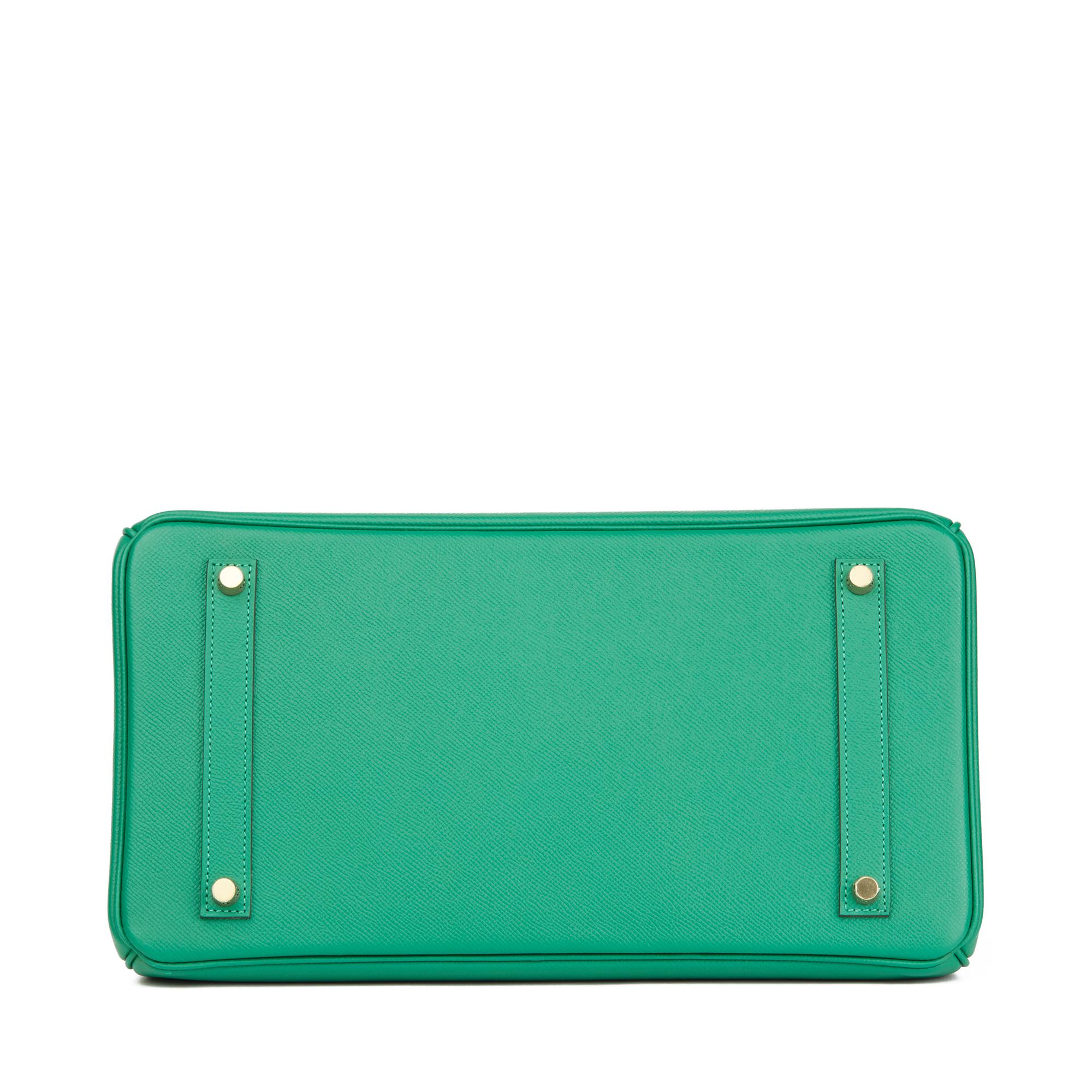 Women's 2018 Hermès Vert Vertigo Epsom Leather Birkin 35cm