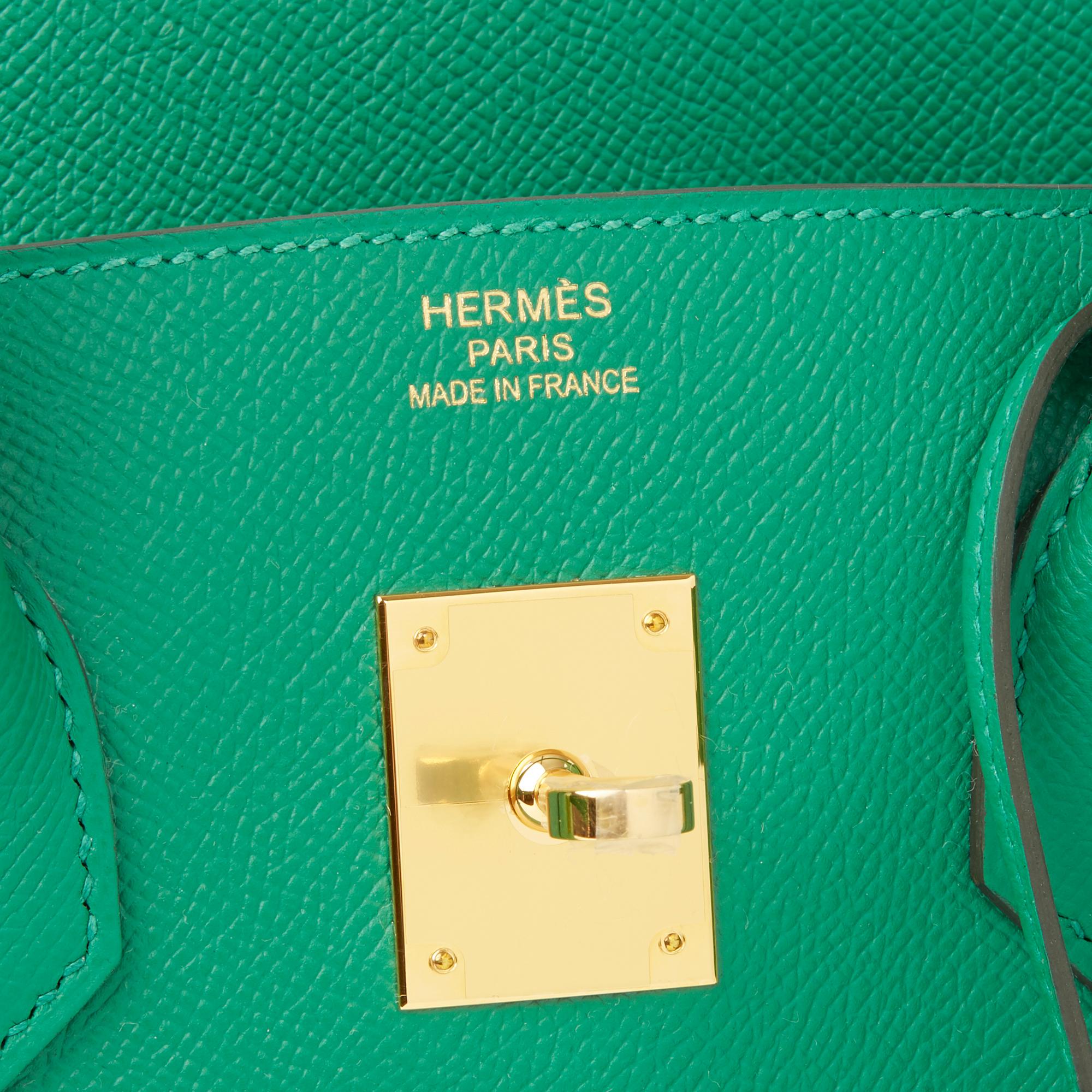 2018 Hermès Vert Vertigo Epsom Leather Birkin 35cm 2