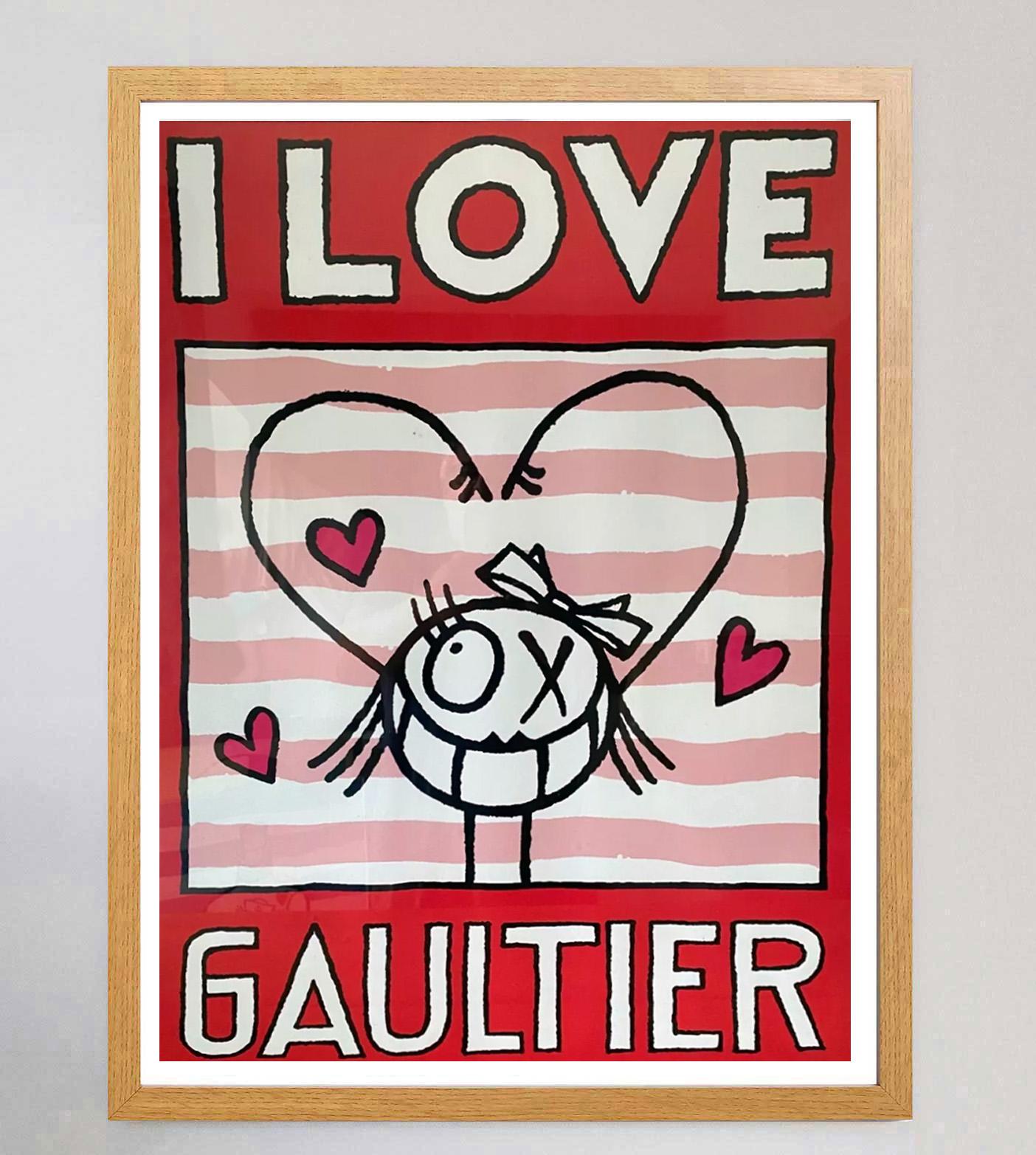 2018 Jean Paul Gauliter - I Love Gaultier Originalplakat (Französisch) im Angebot