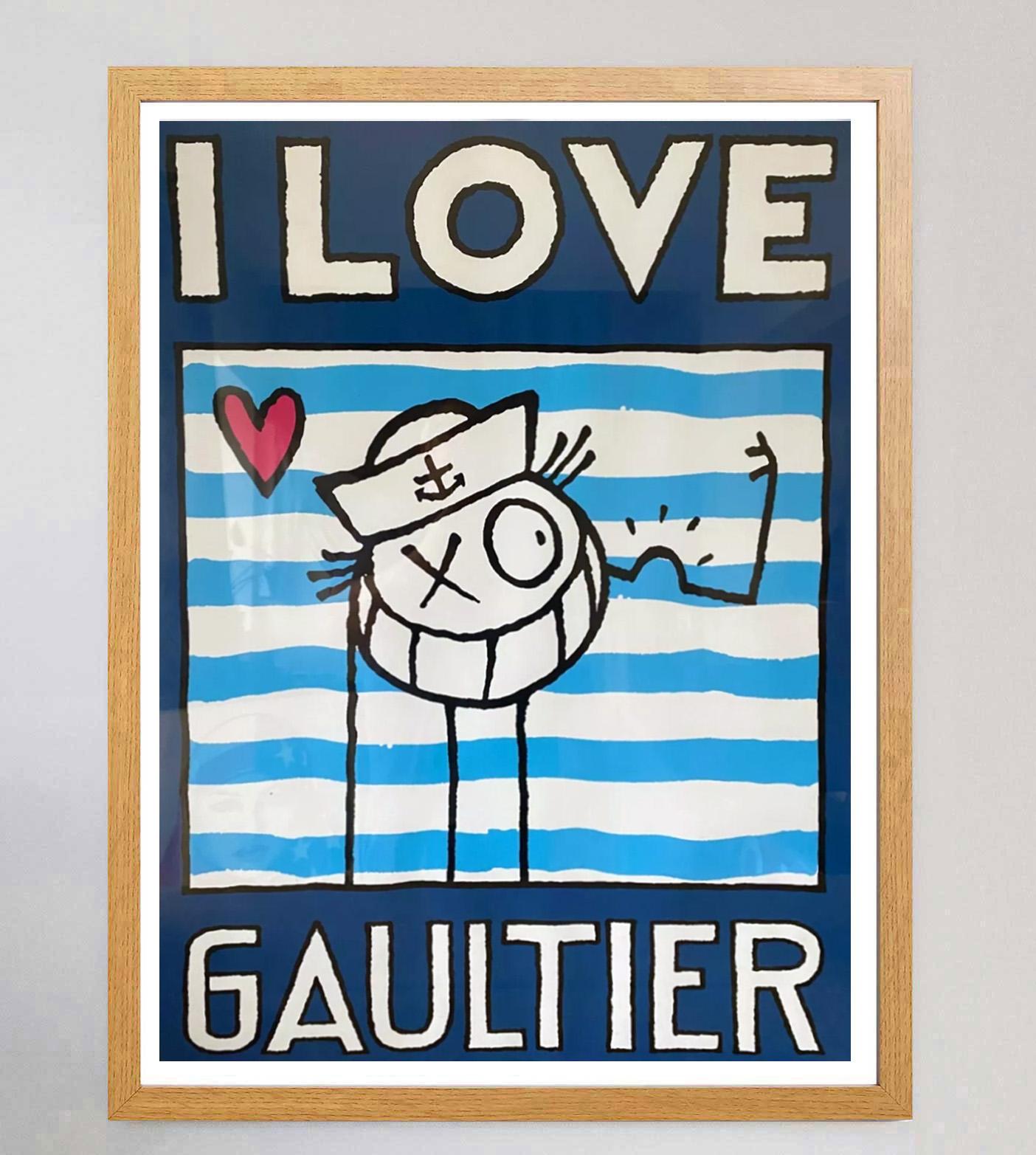 2018 Jean Paul Gauliter - I Love Gaultier Originalplakat (Französisch) im Angebot