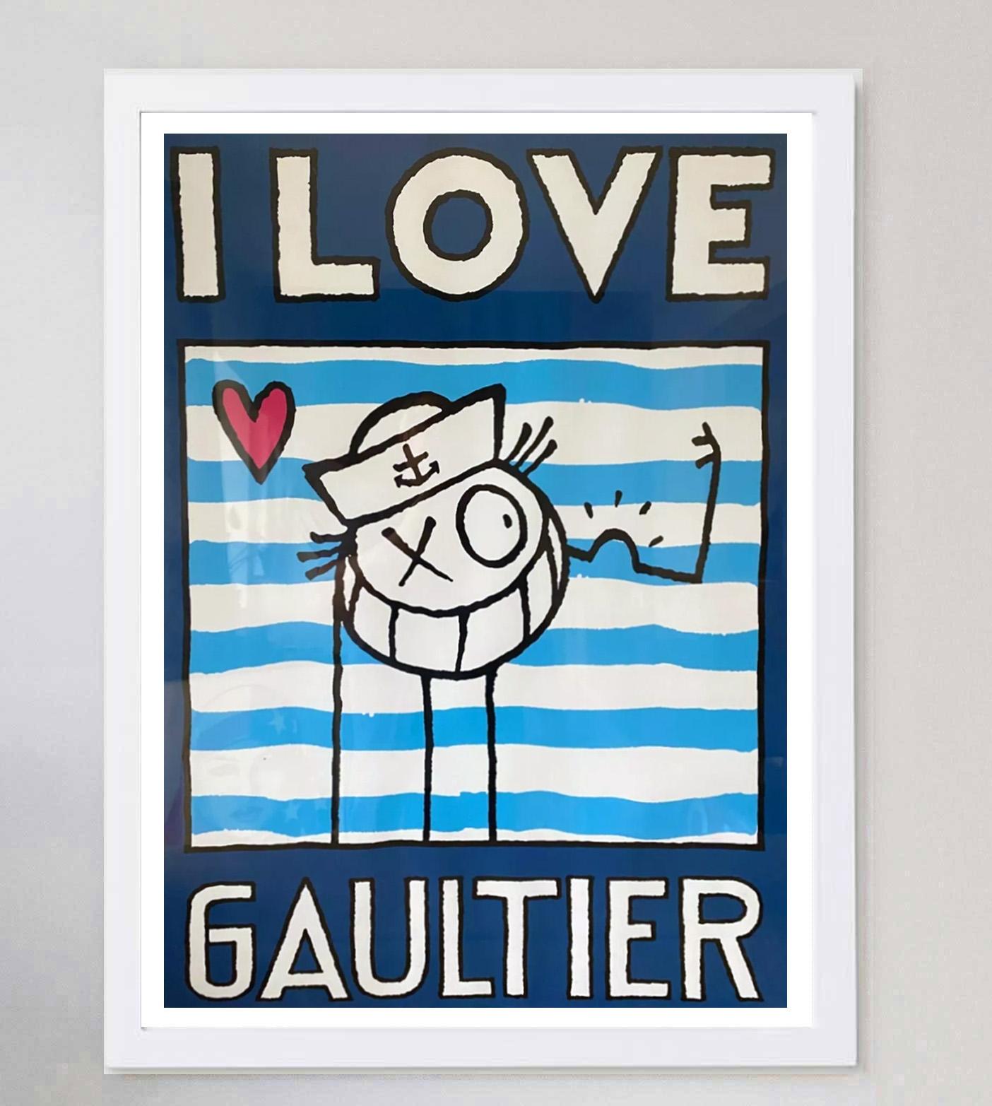 2018 Jean Paul Gauliter - I Love Gaultier Originalplakat im Zustand „Gut“ im Angebot in Winchester, GB