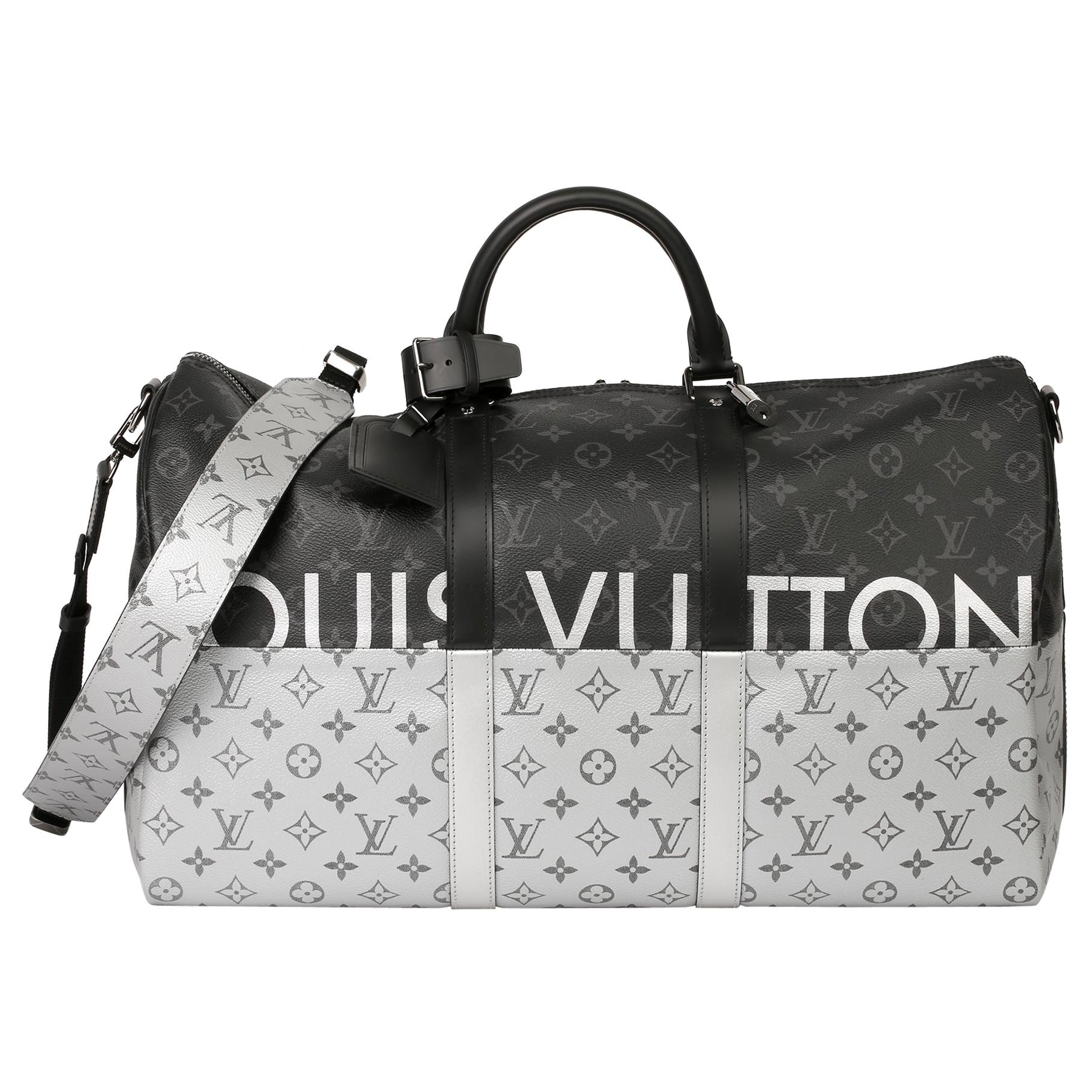 Shop Louis Vuitton Keepall Monogram Unisex Calfskin Canvas Leather