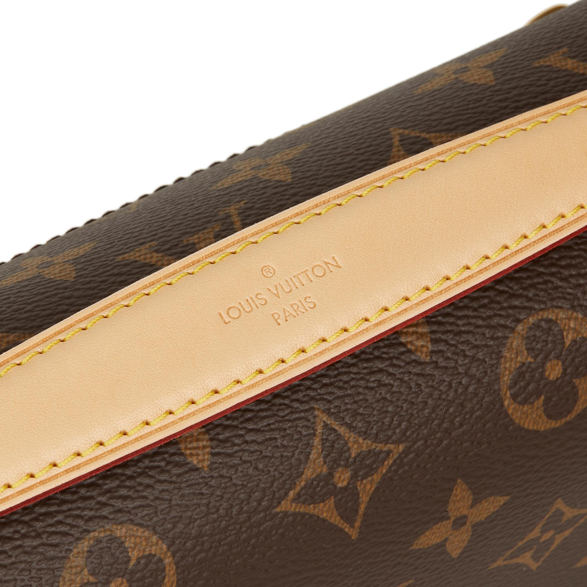 2018 Louis Vuitton Brown Monogram Coated Canvas Pochette Metis 3