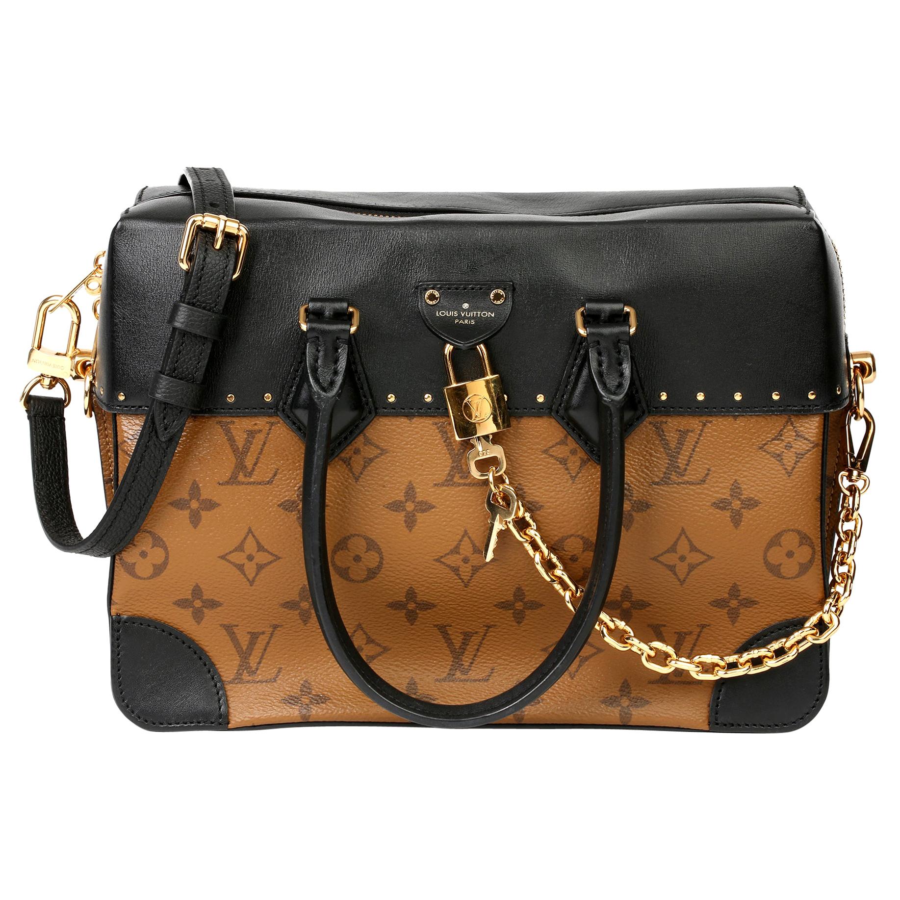 Louis Vuitton Runway City Malle MM Monogram Reverse Canvas/Leather