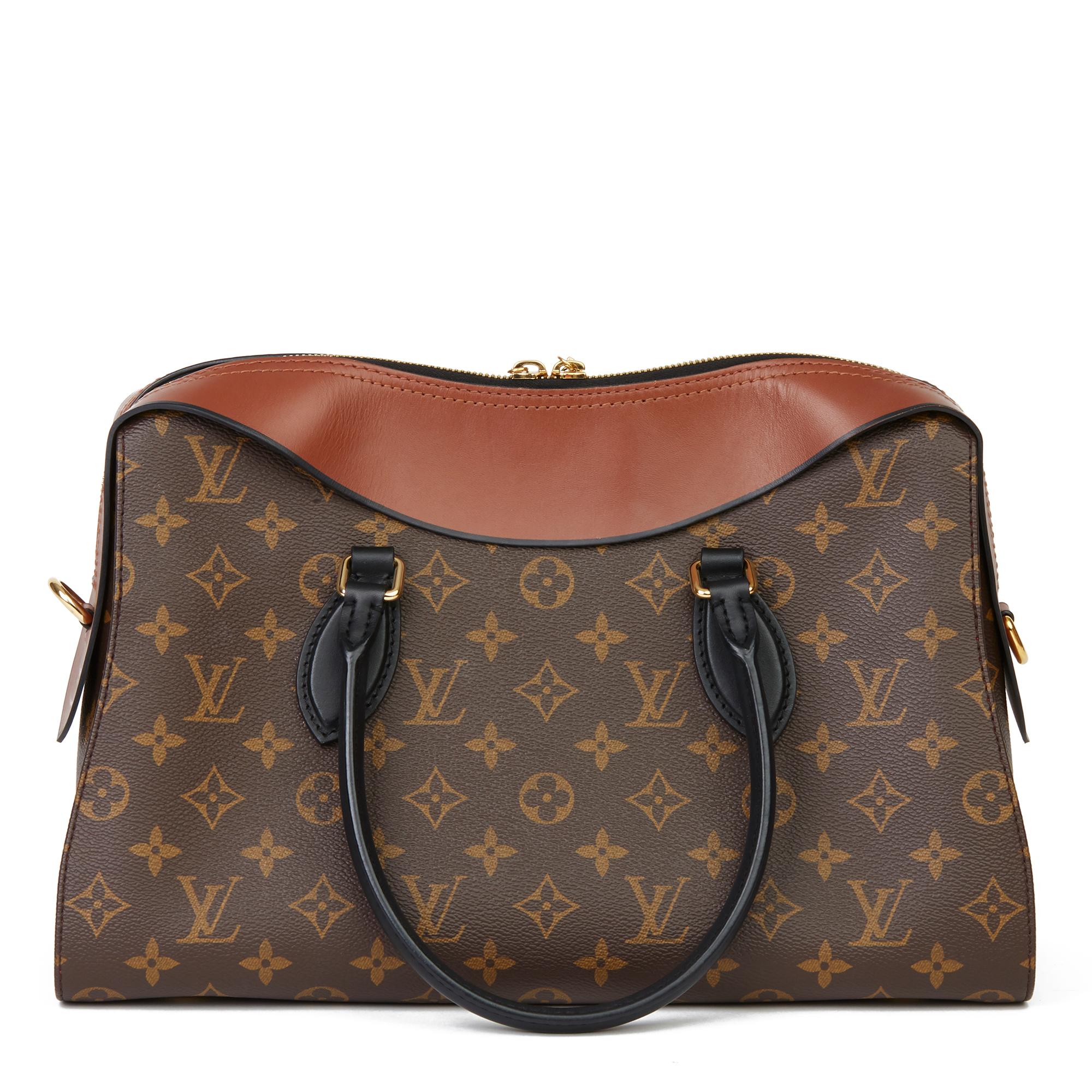 Brown 2018 Louis Vuitton Caramel, Kabuki Leather & Monogram Coated Canvas Tuileries