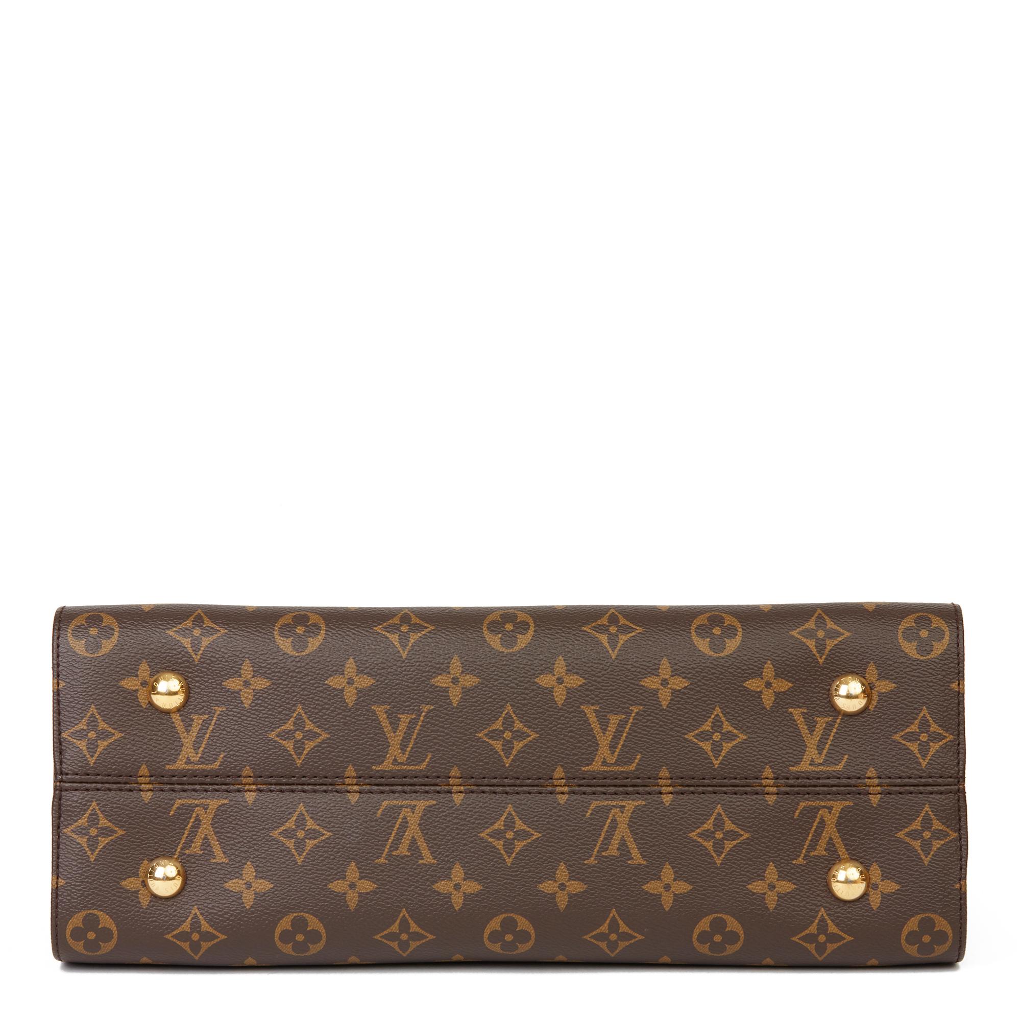 2018 Louis Vuitton Caramel, Kabuki Leather & Monogram Coated Canvas Tuileries In Excellent Condition In Bishop's Stortford, Hertfordshire
