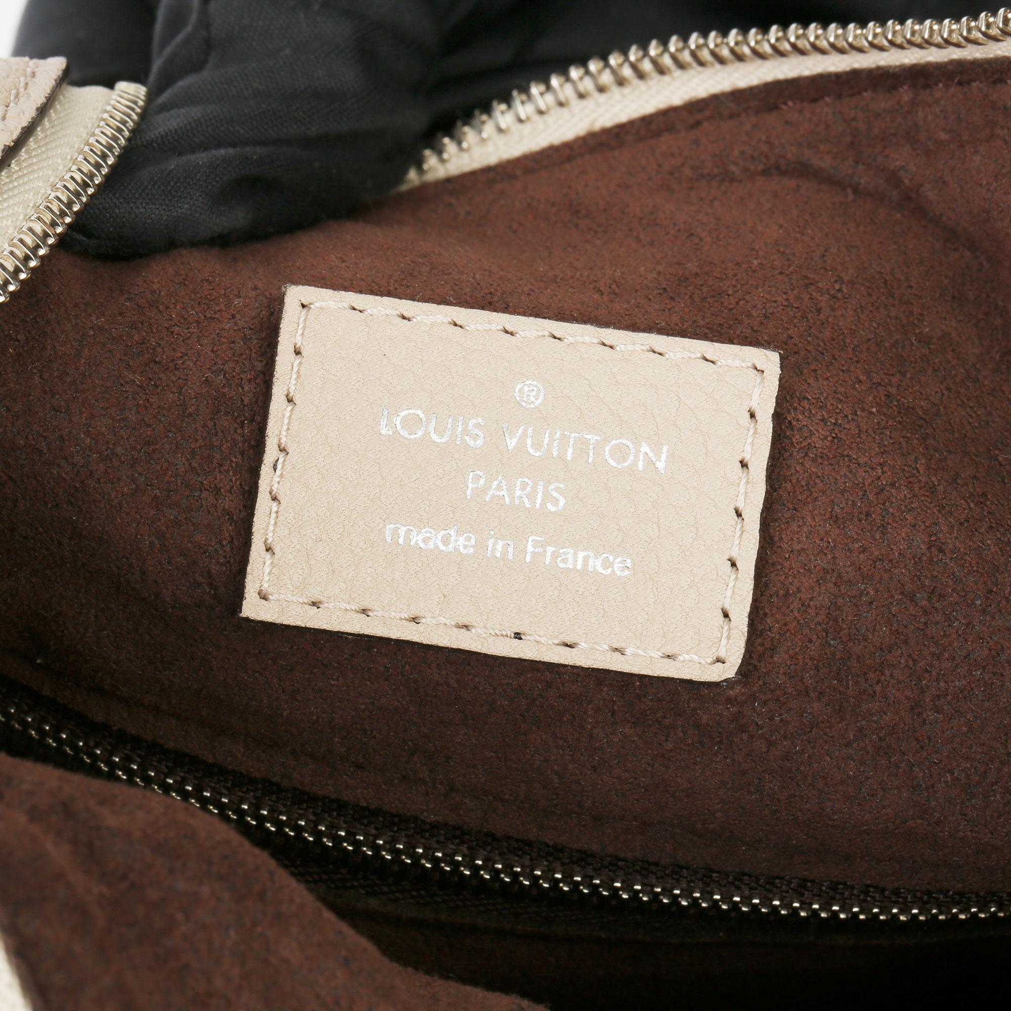 2018 Louis Vuitton Galet Perforated Mahina Calfskin Leather Babylon BB 1