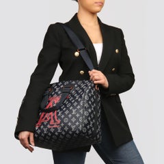 2018 Louis Vuitton Navy Pacific Monogram Canvas & Leather Upside Down Speedy 40