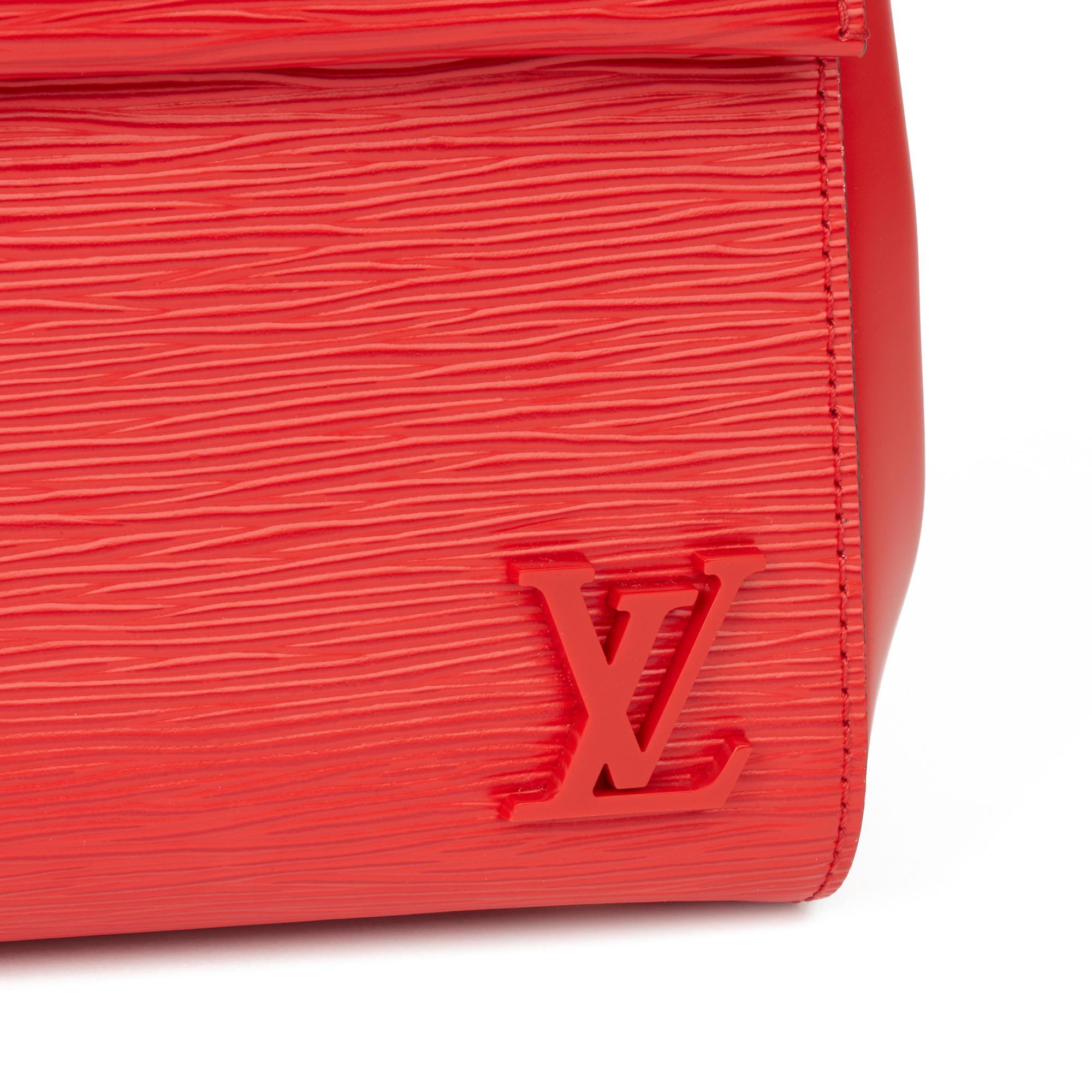 2018 Louis Vuitton Red Epi Leather Cluny BB In Excellent Condition In Bishop's Stortford, Hertfordshire