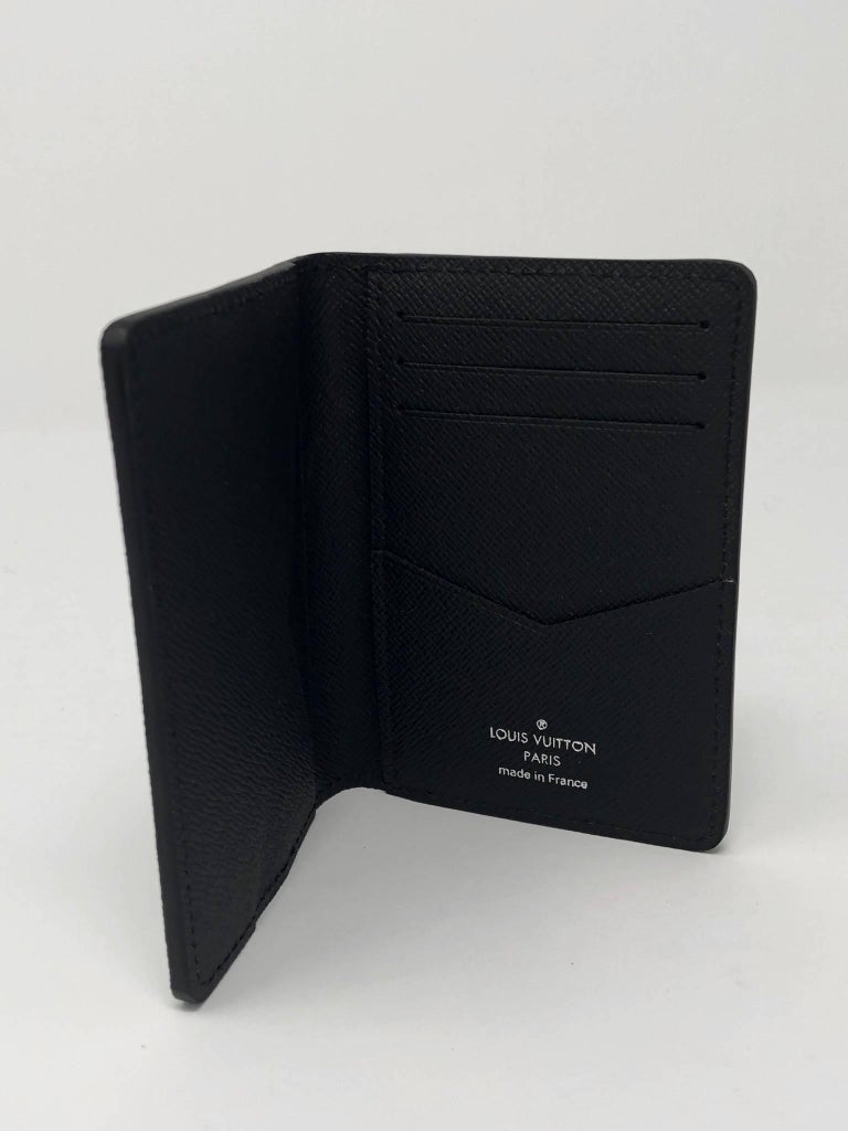 2018 Louis Vuitton Silver Monogram Eclipse Split Pocket Wallet at 1stdibs