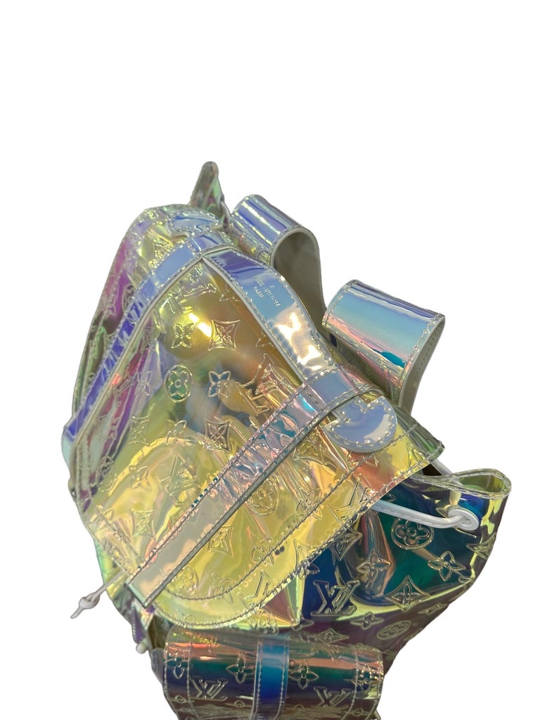 louis vuitton backpack gm 2018 2018 Louis Vuitton x Virgil Abloh Christopher GM Prisma PVC Multicolor