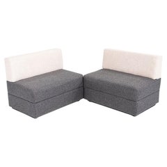 2018 Modular Bench / Banquette with Grey Fabric 11x Available