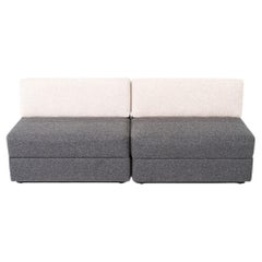 2018 Modular Bench / Banquette with Grey Fabric 11x Available