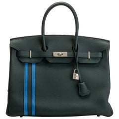 2018 Neue Seltene Hermes Birkin 35 Vert Cypress Officeir