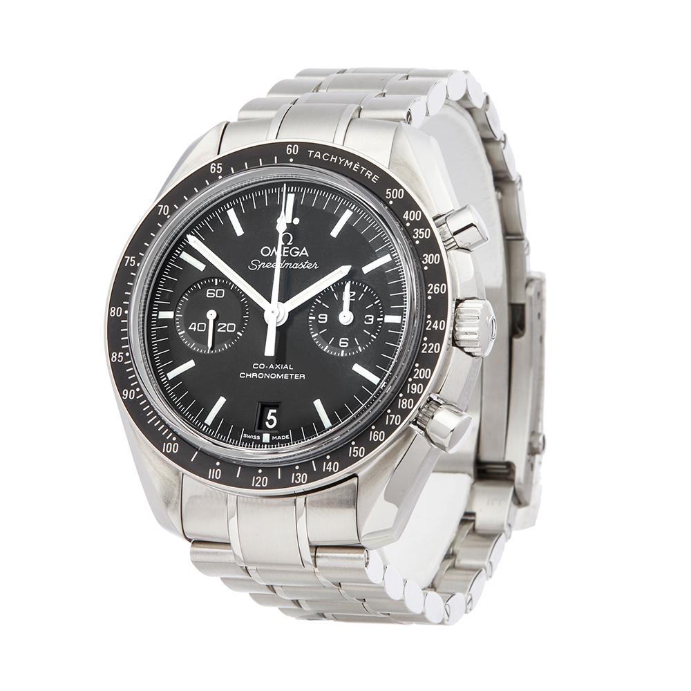 Contemporary 2018 Omega Speedmaster Stainless Steel 31130445101002 Wristwatch
 *
 *Complete with: Box & Guarantee dated 27th July 2018
 *Case Size: 44.25mm
 *Strap: Stainless Steel
 *Age: 2018
 *Strap length: Adjustable up to 18cm. Please note we
