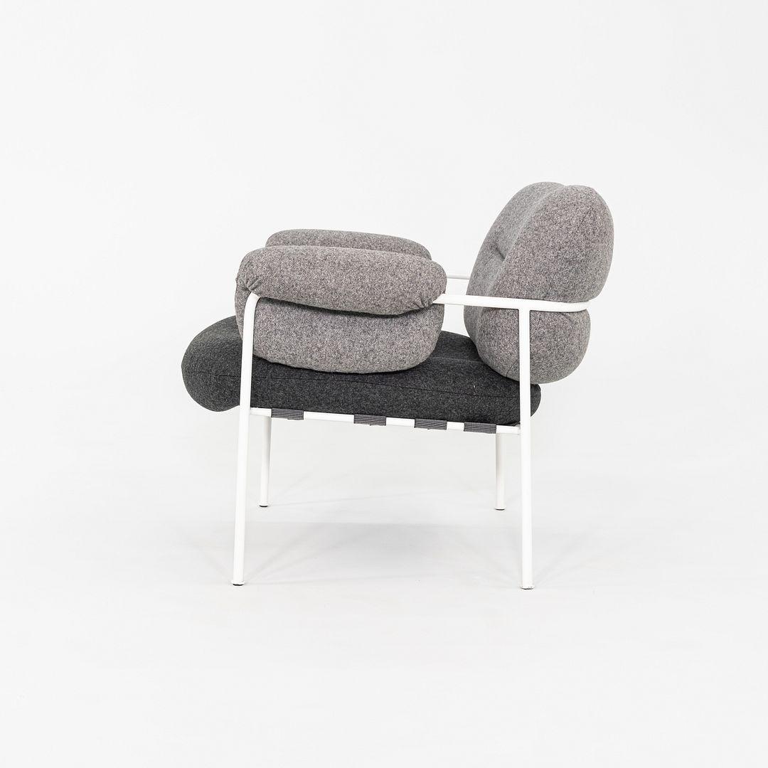 2018 Pareja de tumbonas Fogia Bollo de Andreas Engesvik en tejido gris en venta 3