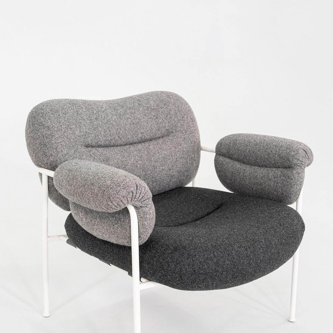 2018 Pareja de tumbonas Fogia Bollo de Andreas Engesvik en tejido gris en venta 4