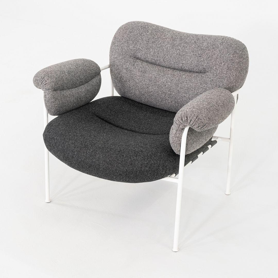 2018 Pareja de tumbonas Fogia Bollo de Andreas Engesvik en tejido gris Polaco en venta