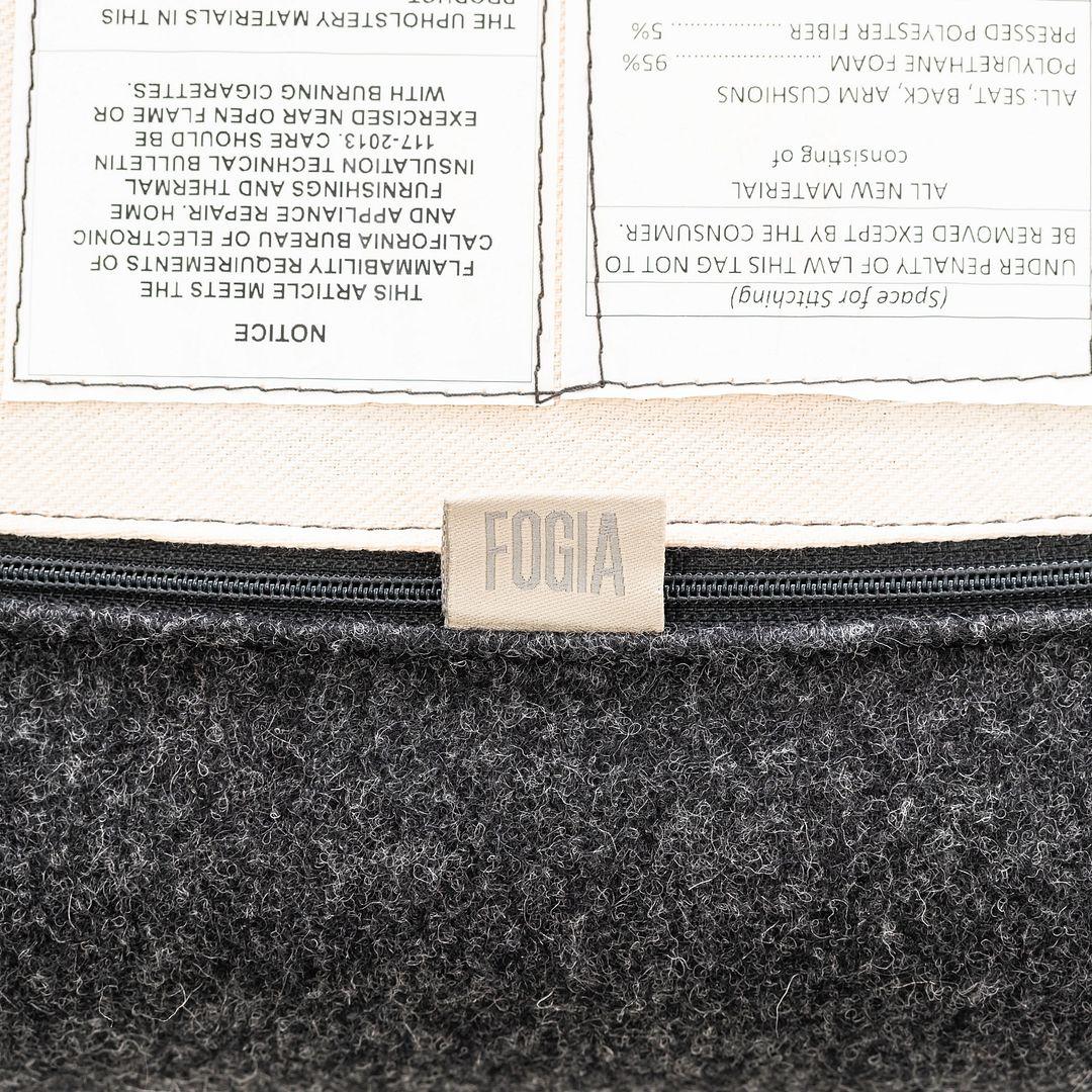2018 Pareja de tumbonas Fogia Bollo de Andreas Engesvik en tejido gris Acero en venta