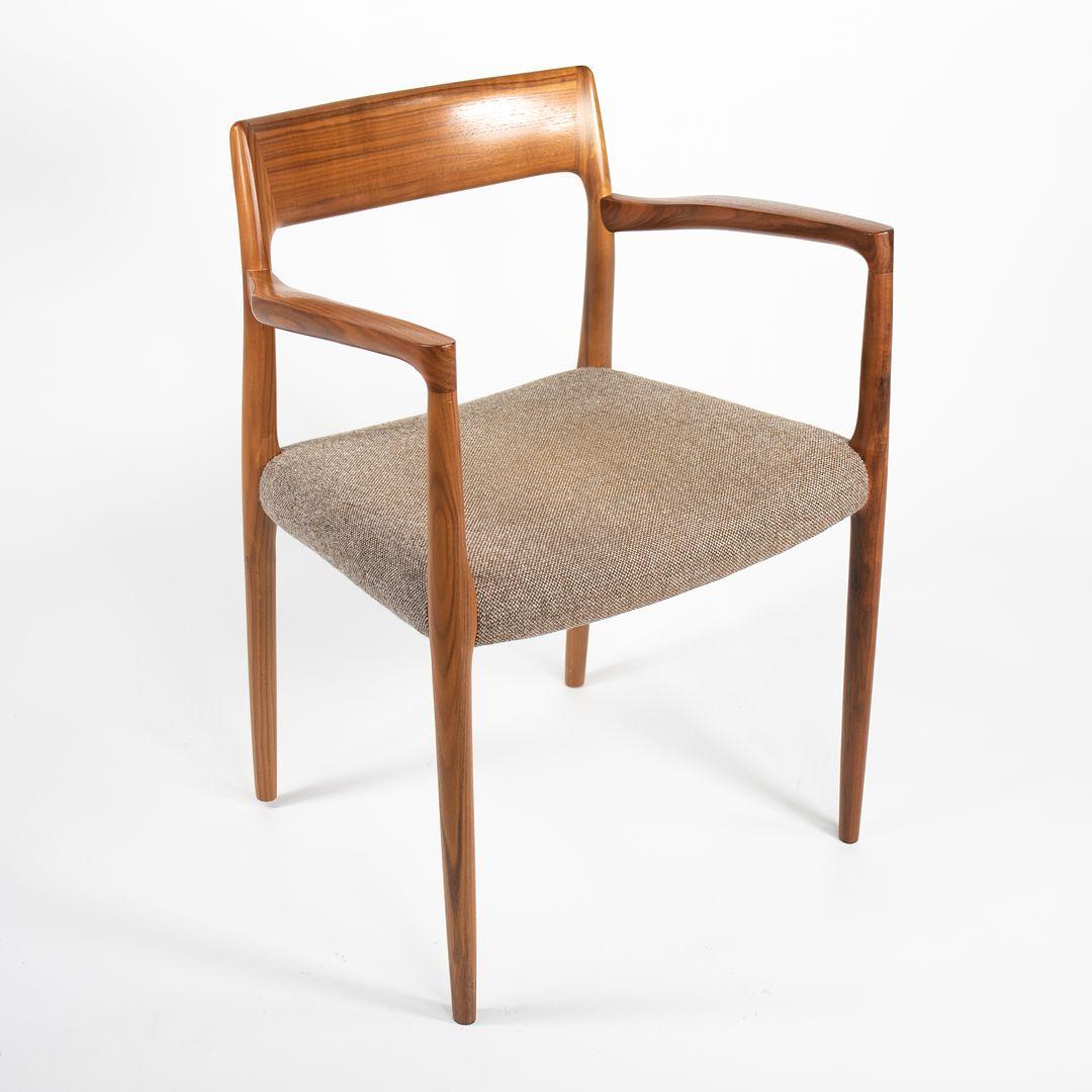 2018 Pair of Model 57 Armchairs in Walnut by Niels Otto Moller For Sale 4