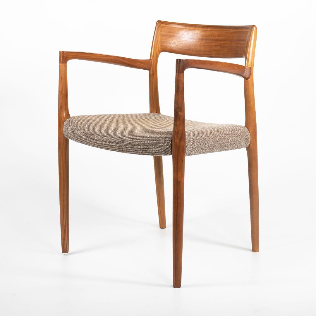 2018 Pair of Model 57 Armchairs in Walnut by Niels Otto Moller In Excellent Condition For Sale In Philadelphia, PA