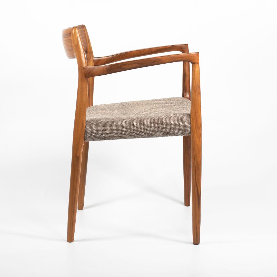 Contemporary 2018 Pair of Model 57 Armchairs in Walnut by Niels Otto Moller For Sale