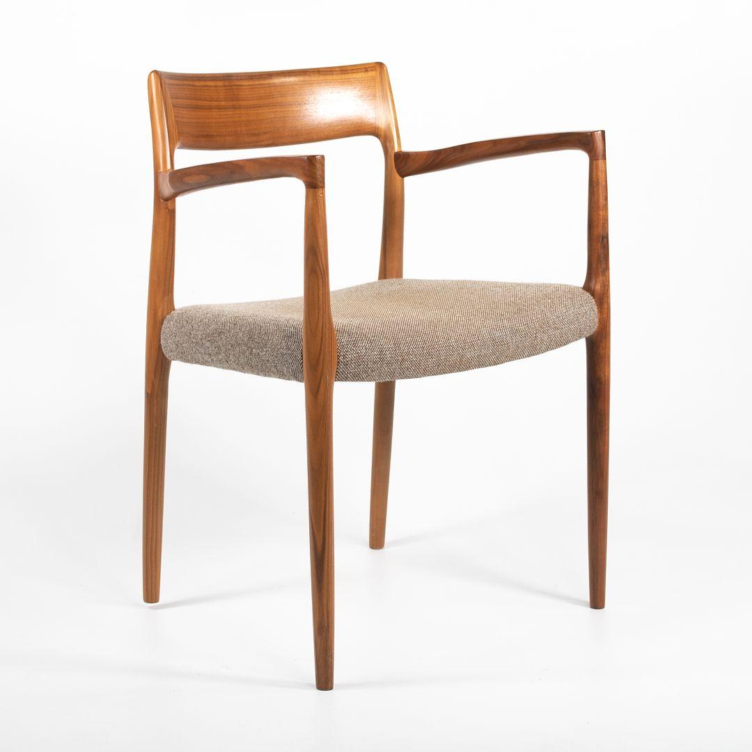 Foam 2018 Pair of Model 57 Armchairs in Walnut by Niels Otto Moller For Sale
