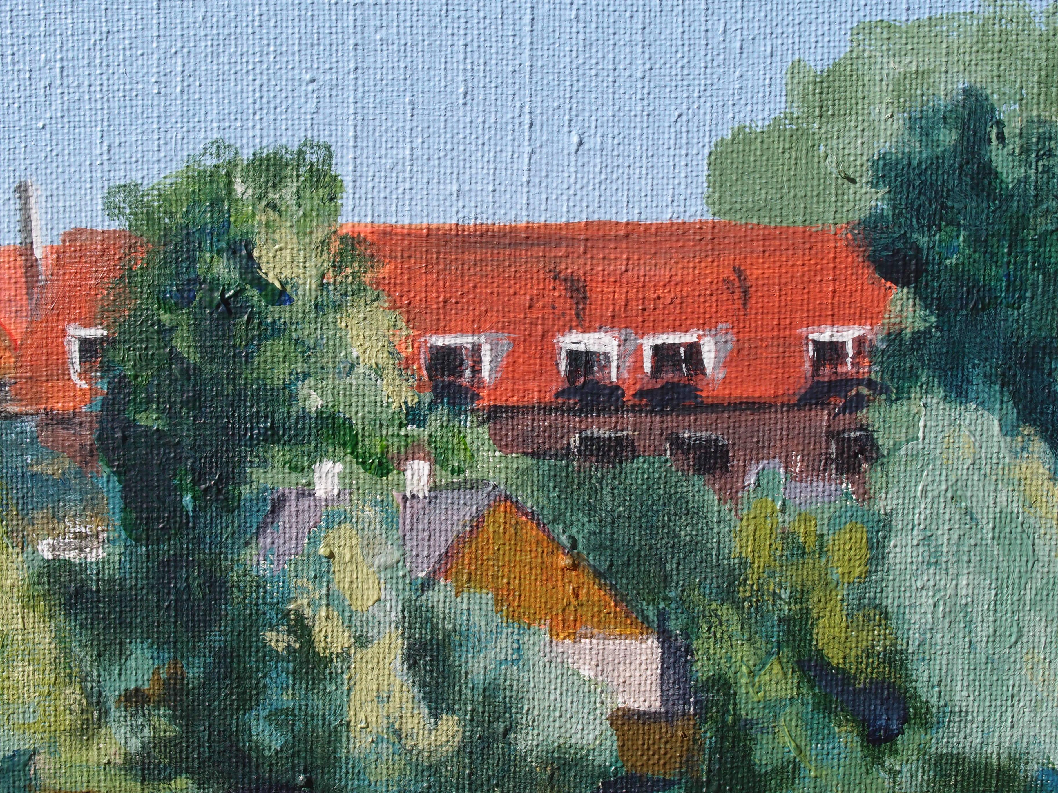 City of Gentofte, Denmark, seen from the lake.

Oil on canvas painting by Per Bülow

About the artist:

Per Bülow has painted since early childhood. He is mainly autodidact, but through the years he has consulted several established artists in