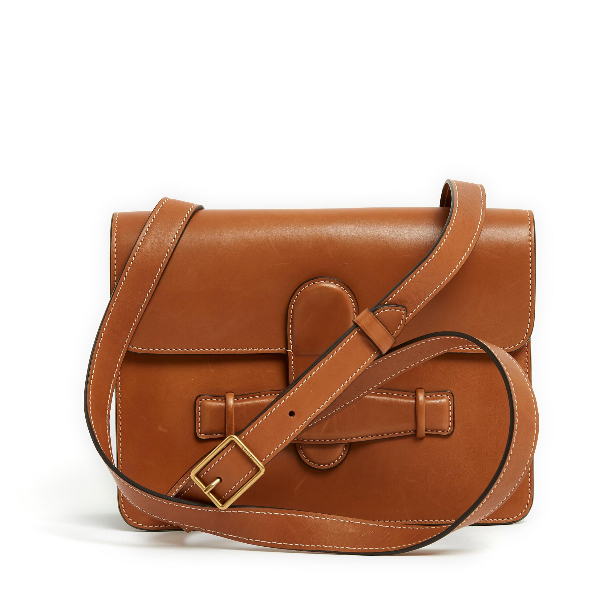 Brown 2018 Phoebe Philo Celine Symmetrical Bag natural leather For Sale