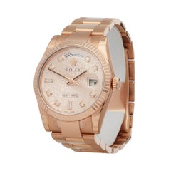 2018 Rolex Day-Date Rose Gold 118235 Wristwatch