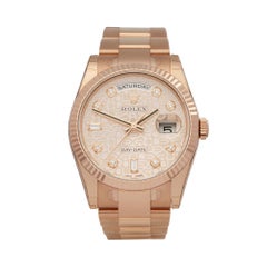 2018 Rolex Day-Date Rose Gold 118235 Wristwatch
