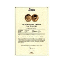 2018 Royal Air Force Centenary Half Sovereign Proof Gold Coin – Gibraltar Issue