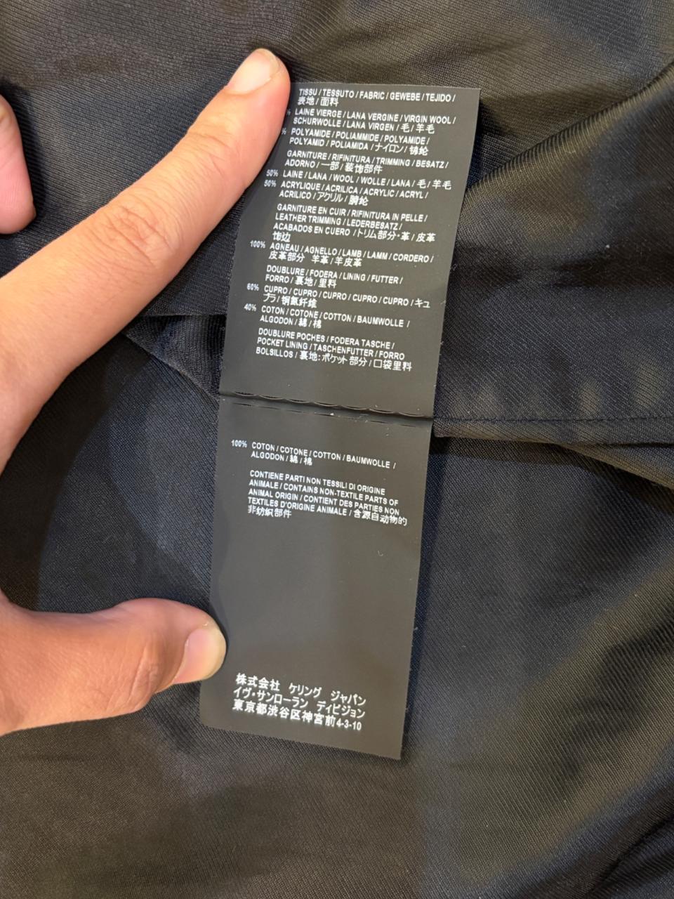 2018 Saint Laurent Red Wool Teddy Varsity Jacket For Sale 11